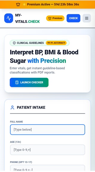 MY Vitals.Check – screenshot 1