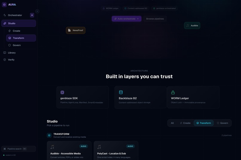 AURA: Authenticated, Unalterable Record of Assets – screenshot 2