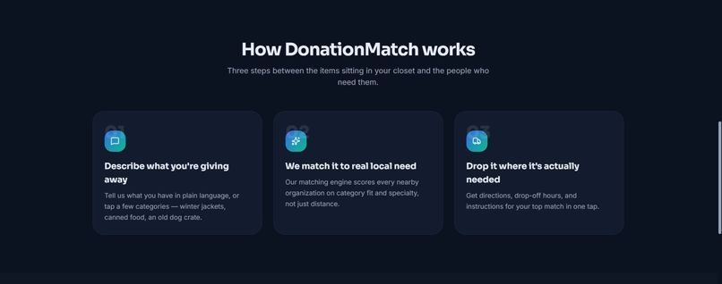 DonationMatch – screenshot 2