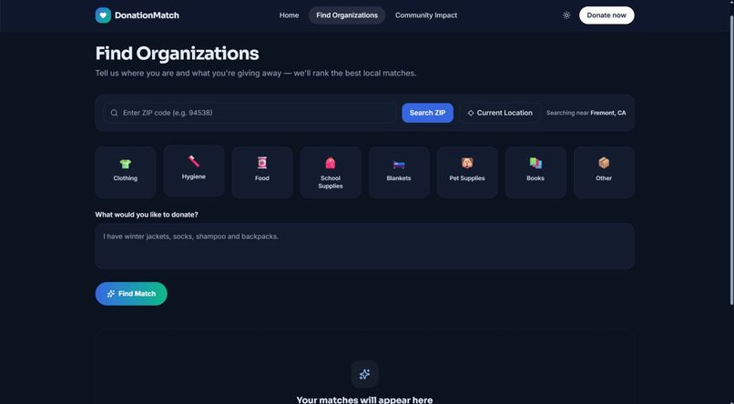 DonationMatch – screenshot 4