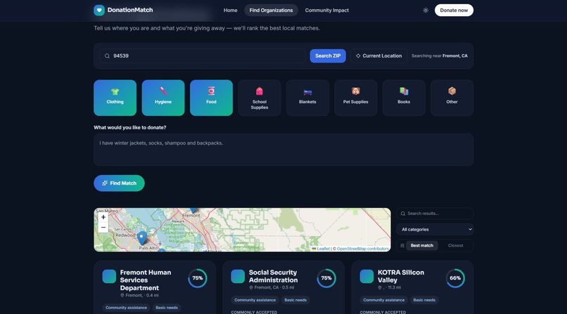 DonationMatch – screenshot 6