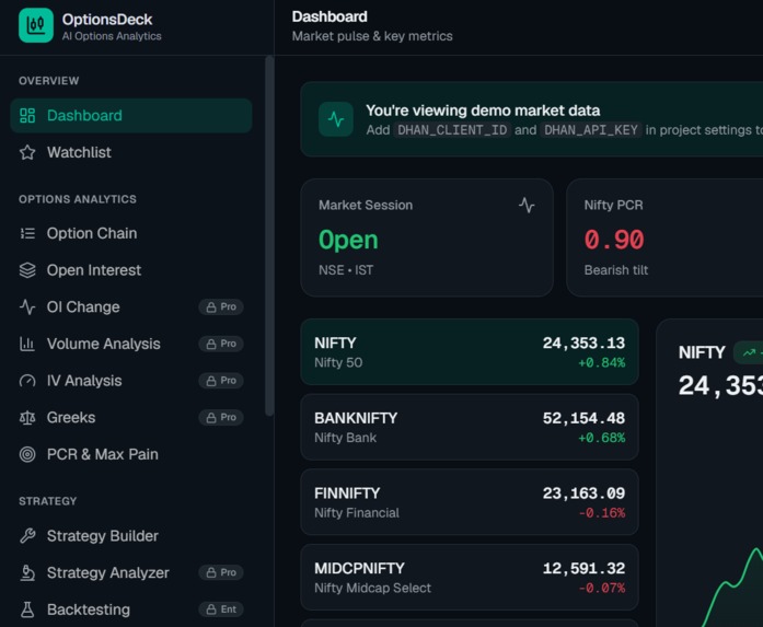 OptionDeck – screenshot 1