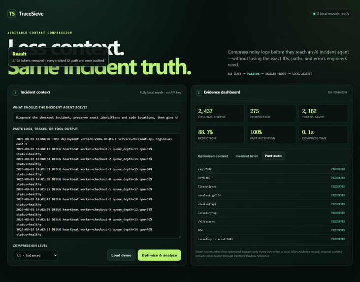 TraceSieve – screenshot 3
