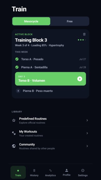 Atreus: Gym Workout Log – screenshot 3
