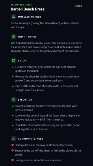 Atreus: Gym Workout Log – screenshot 8