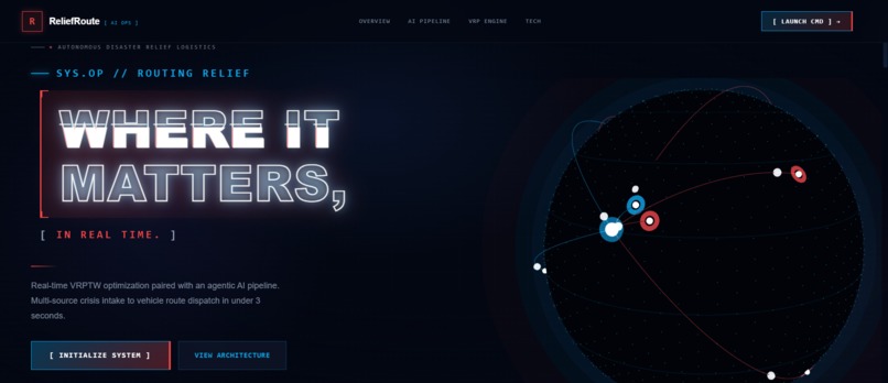 ReliefRoute – screenshot 1