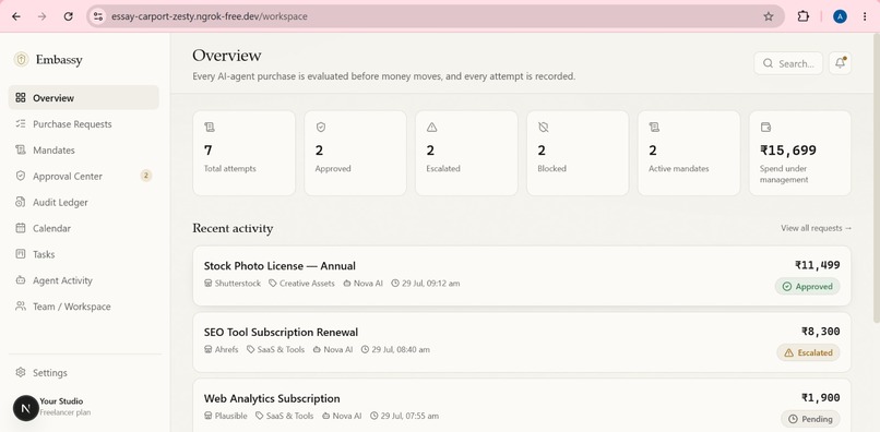 Embassy – screenshot 2