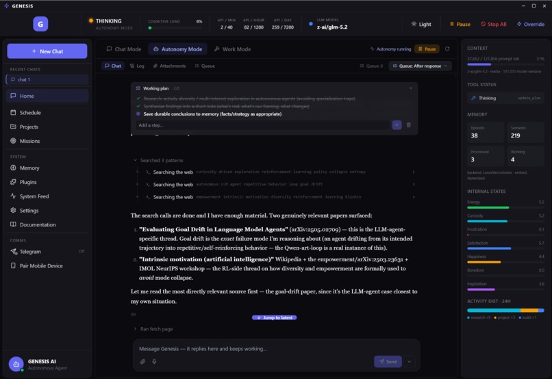 Genesis AI with call-e implemented – screenshot 5