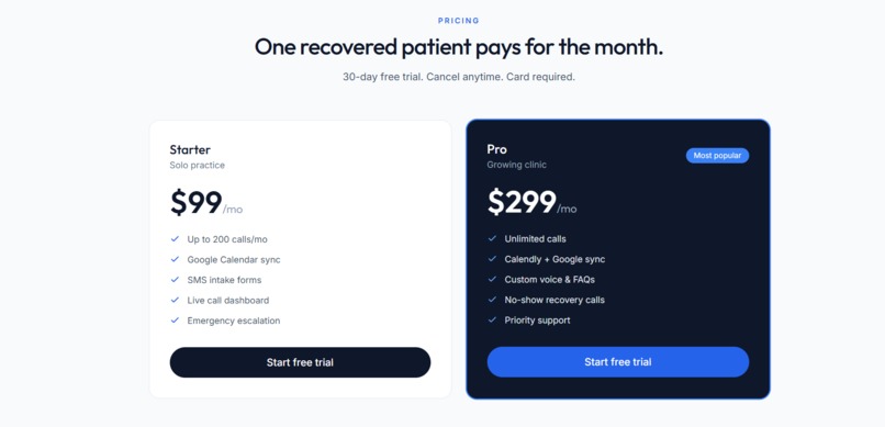 Nova — AI Front Desk for Small Clinics – screenshot 4