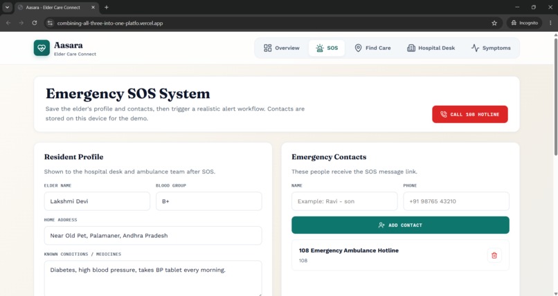 Aasara — Elder Care Connect – screenshot 2