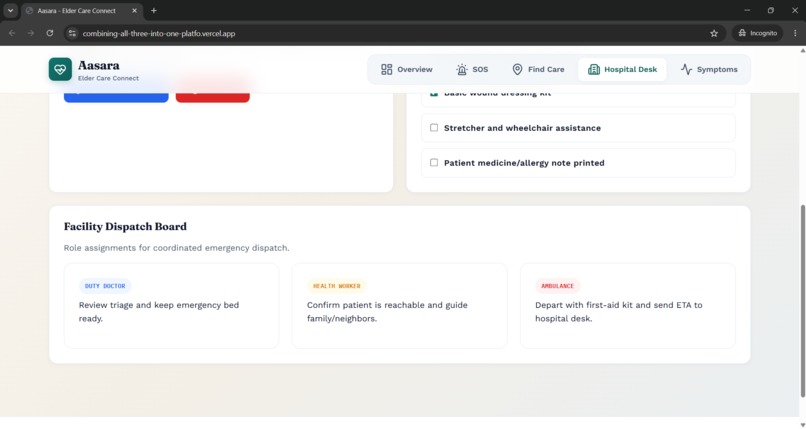 Aasara — Elder Care Connect – screenshot 3
