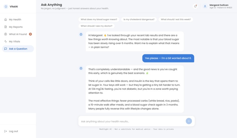 VitalAI | Medical Report Analyzer – screenshot 3