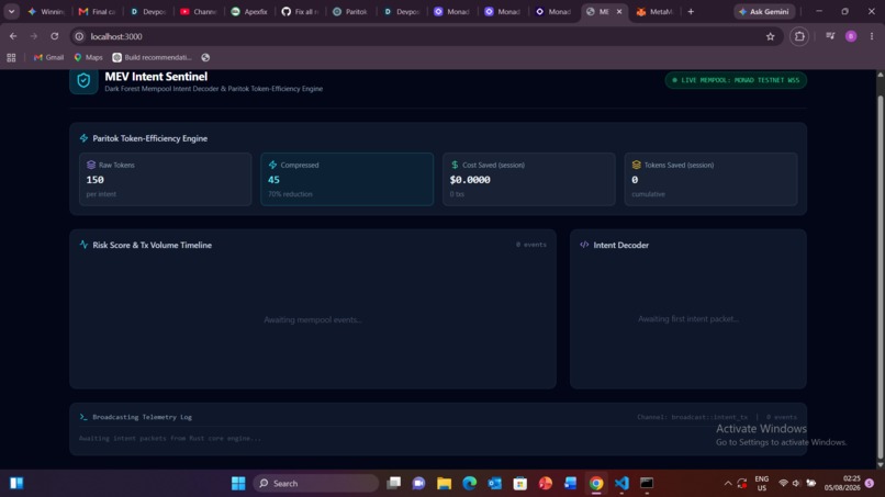 MEV Intent Sentinel – screenshot 1