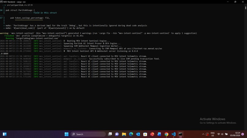 MEV Intent Sentinel – screenshot 3