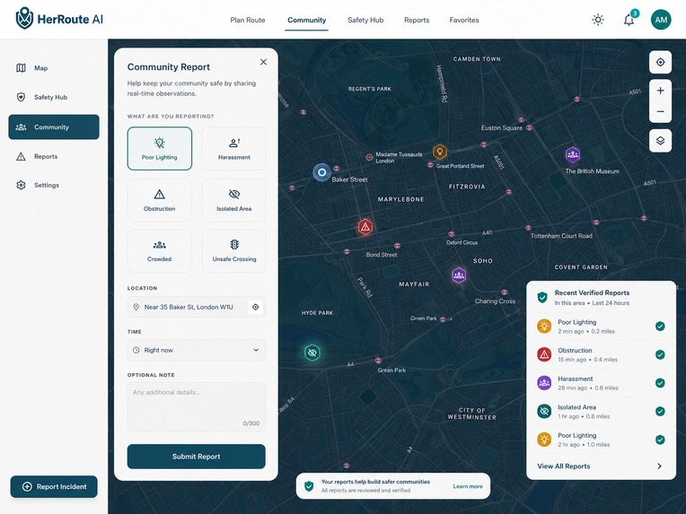 HerRoute AI – screenshot 5