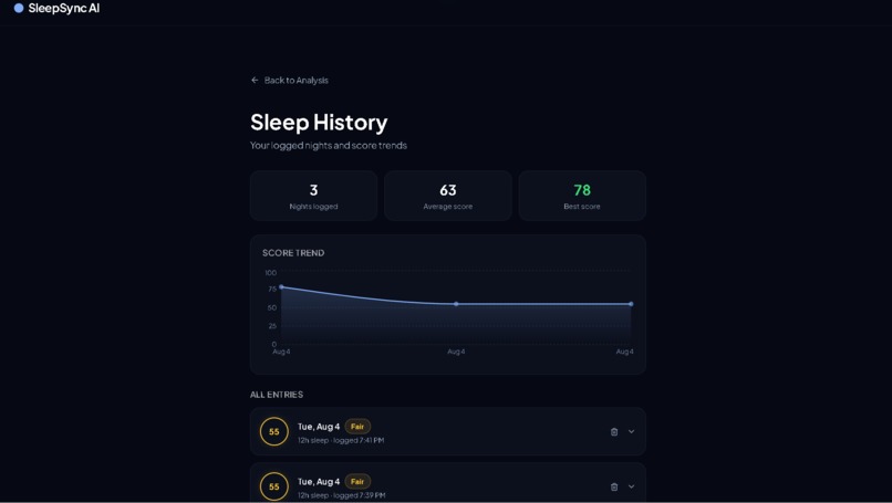 SleepSync AI – screenshot 4