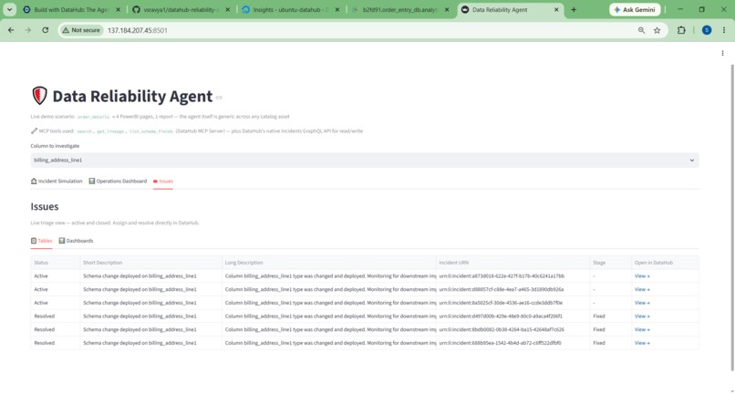 Data Reliability Agent – screenshot 2