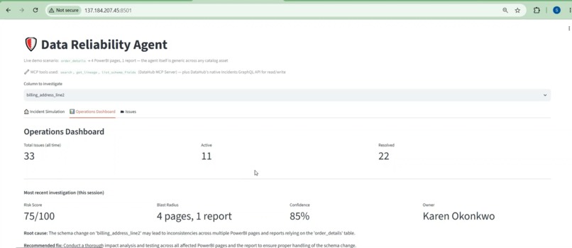 Data Reliability Agent – screenshot 7