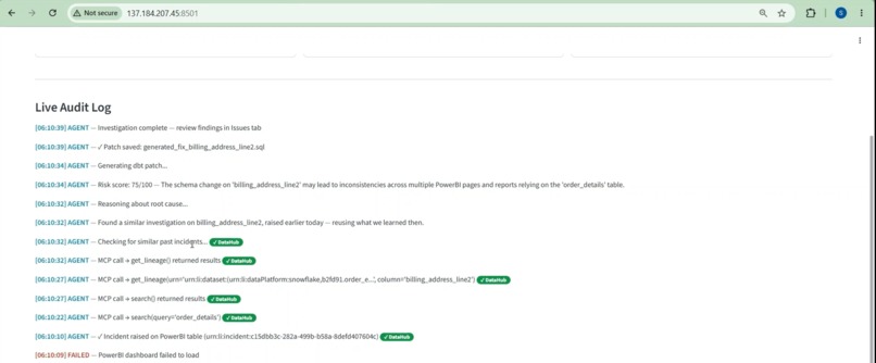 Data Reliability Agent – screenshot 8