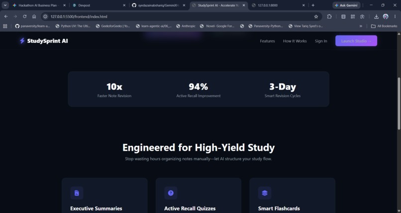 Study Sprint AI – screenshot 1