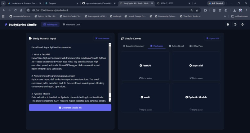 Study Sprint AI – screenshot 2
