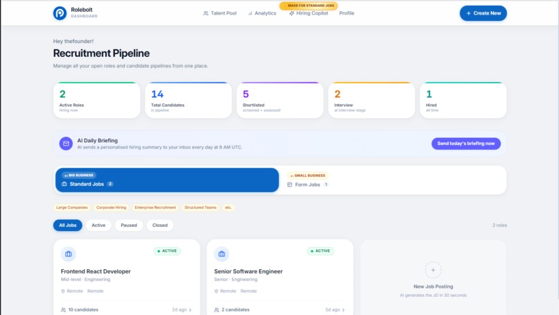 Rolebolt: AI-Powered Hiring & Career Platform – screenshot 8