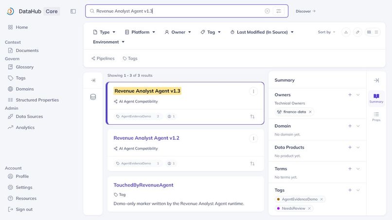 Agent Evidence Graph – screenshot 2
