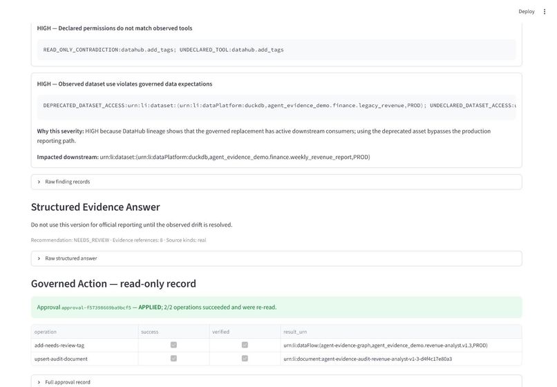 Agent Evidence Graph – screenshot 4