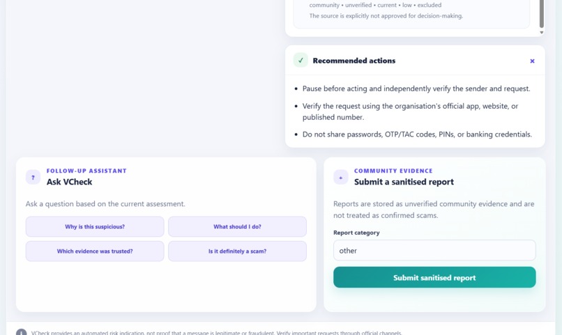 VCheck – screenshot 1