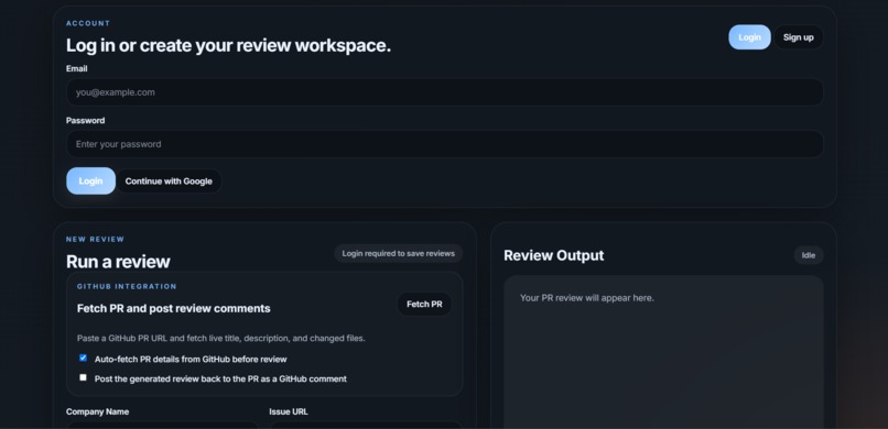 PR Review Agent – screenshot 3