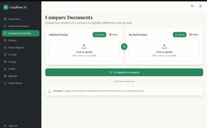 LeagalEase-AI – screenshot 1