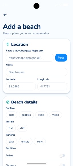 BeachLog – screenshot 3