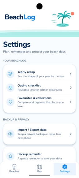 BeachLog – screenshot 6