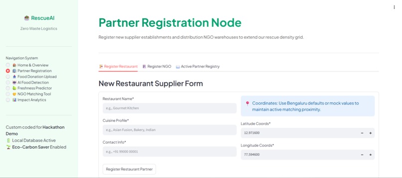 RescueAI: Intelligent Food Redistribution Platform – screenshot 6
