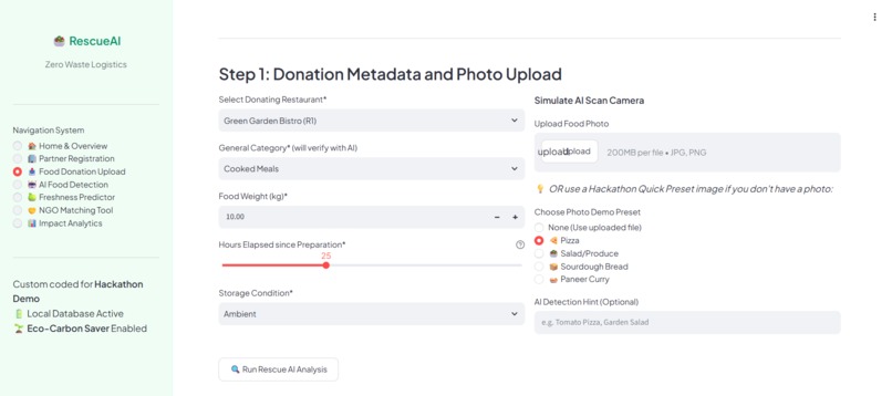 RescueAI: Intelligent Food Redistribution Platform – screenshot 10