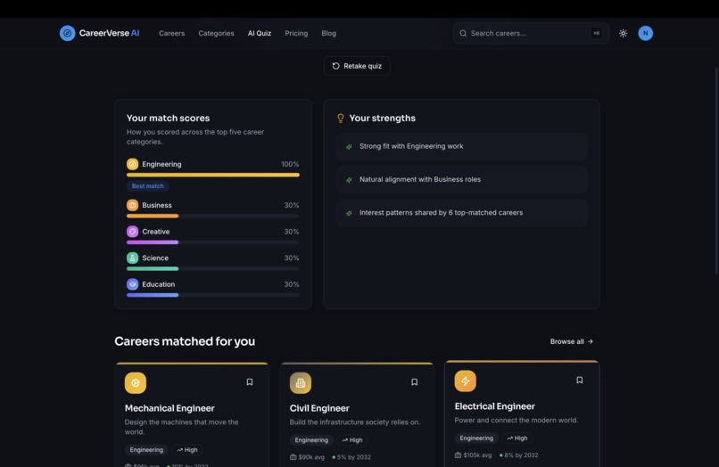 CareerVerse-AI – screenshot 5