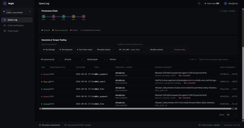 Aegis – screenshot 2