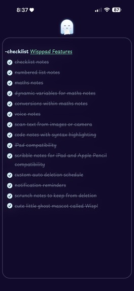Wisppad – screenshot 3