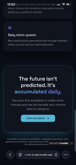 Future me / AI – screenshot 2