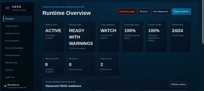 CEOS – screenshot 1