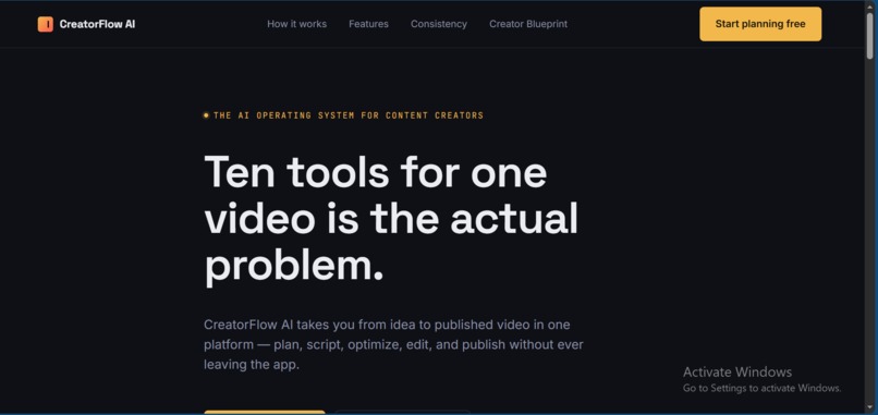 CreatorFlow AI – screenshot 1