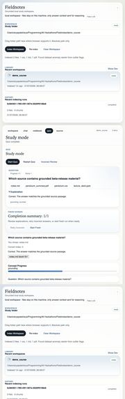 Fieldnotes – screenshot 3