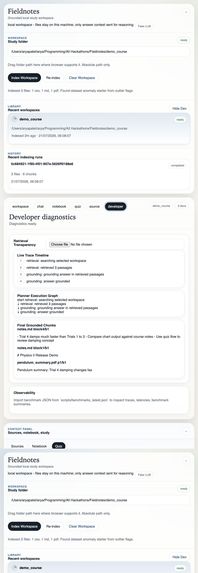 Fieldnotes – screenshot 4