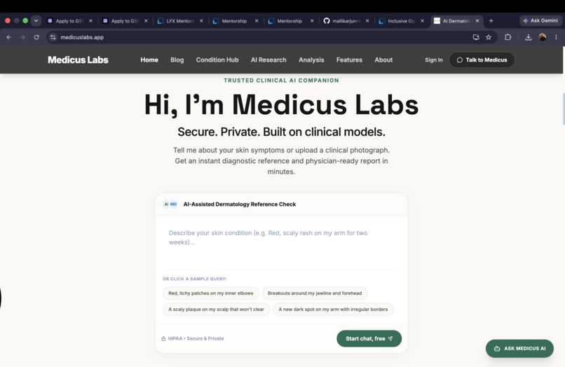Medicus Labs – screenshot 1