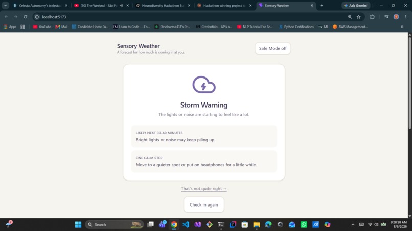 Sensory-Weather – screenshot 2