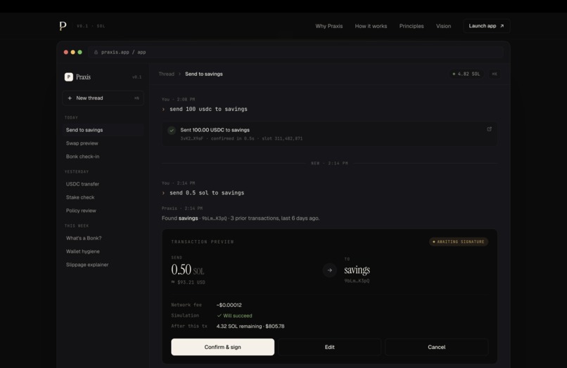 Praxis – screenshot 1