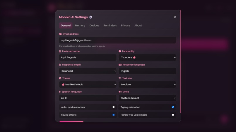 Monika AI — Multi-Modal Web & Hardware Assistant – screenshot 5