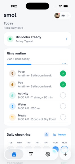 smol: Pet Health Tracker – screenshot 3