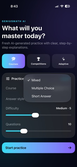 GeniusMath AI – screenshot 4