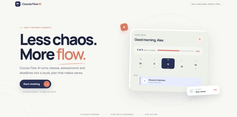 CourseFlow AI – screenshot 1